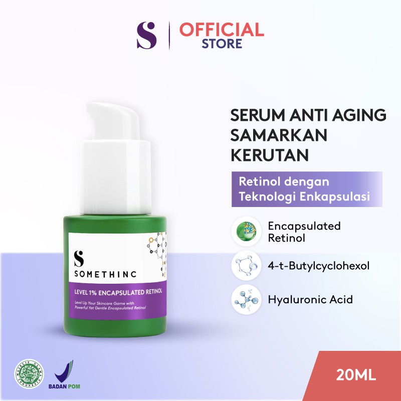 SOMETHINC Level 1% Encapsulated Retinol Serum Retinoid Ringan Lembut untuk Pemula