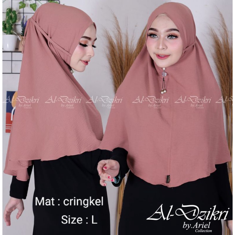 MARIAM CRINCLE ORI AL-DZIKRI / BERGO MARYAM CRINKLE PREMIUM CANTIK KEKINIAN BEST SELLER TREND HIJAB 