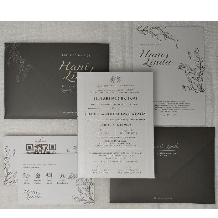 UNDANGAN NIKAH SATUAN MINIMAL ORDER 10 PCS UNDANGAN HARDCOVER AMPLOP 1 SISI