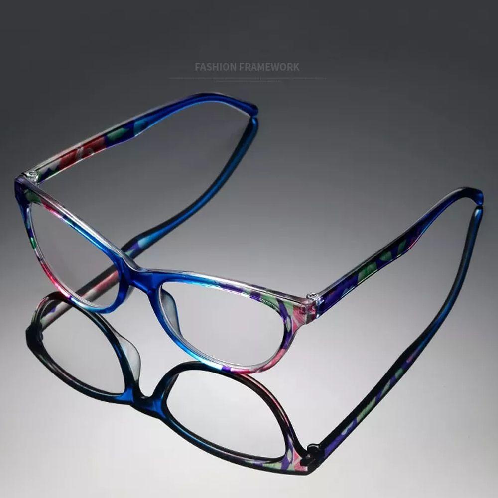 Mxbeauty Kacamata Baca Mata Kucing Wanita Outdoor Vision Care Travel Ultralight Baca Pembesaran Bunga Presbyopic Eyewear