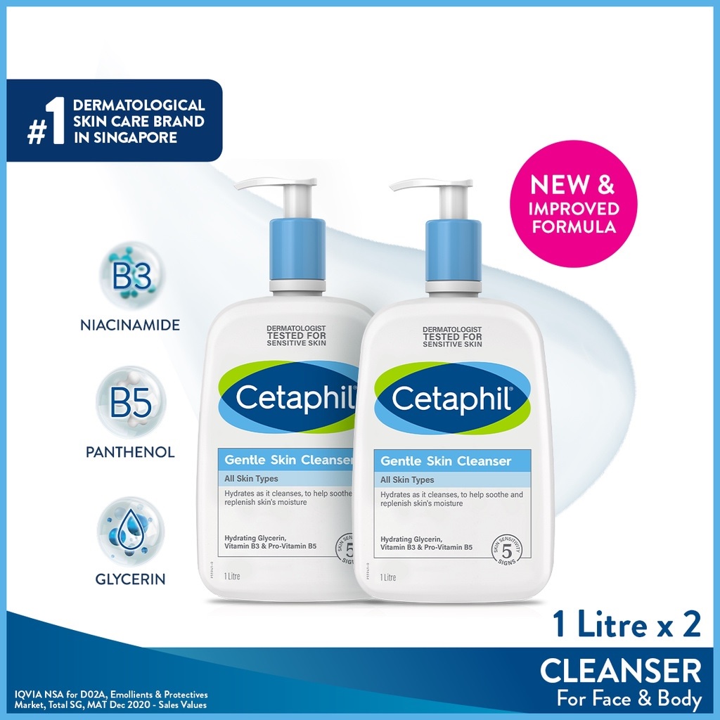 Cetaphil Gentle Skin Cleanser 1000ML (1 LITER)