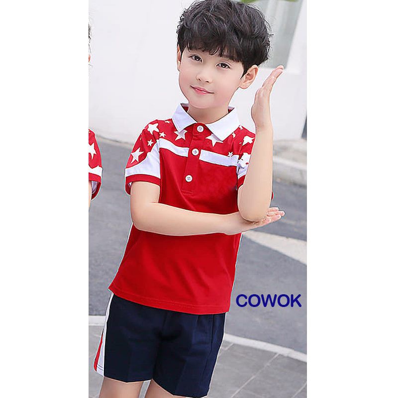 Baju COUPLE Anak Star Red KATEGORI COWOK/CEWEK