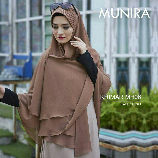 [Munira Ori] Hijab / Kerudung/Khimar/Jilbab bahan ceruti double layer dengan pet busa MH 06