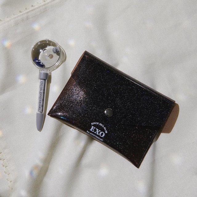 READY EXO 8th Anniversary Goods — Pouch and Waterball Pen