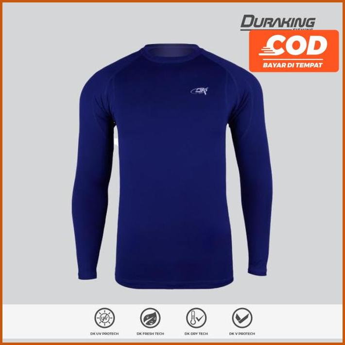 Dk Fishing Jersey Ls (Man) Basic Rashguard Navy Blue