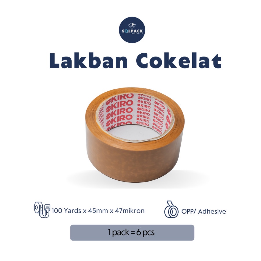 

Lakban Okiro 100 yard - Coklat