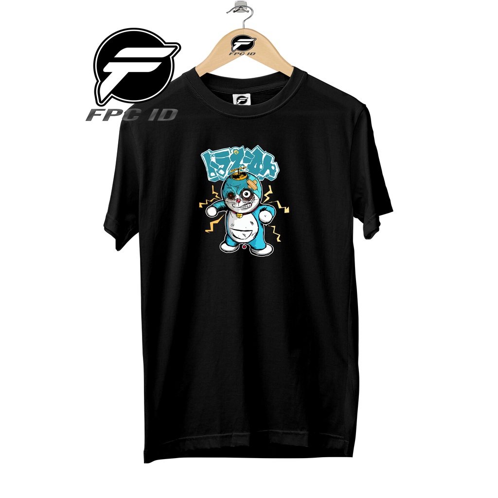 Kaos Anime Doraemon Devil Angry Cotton Combed 30s Baju Atasan Pria T Shirt Wanita Jumbo Pilihan Favorit Fpc Id