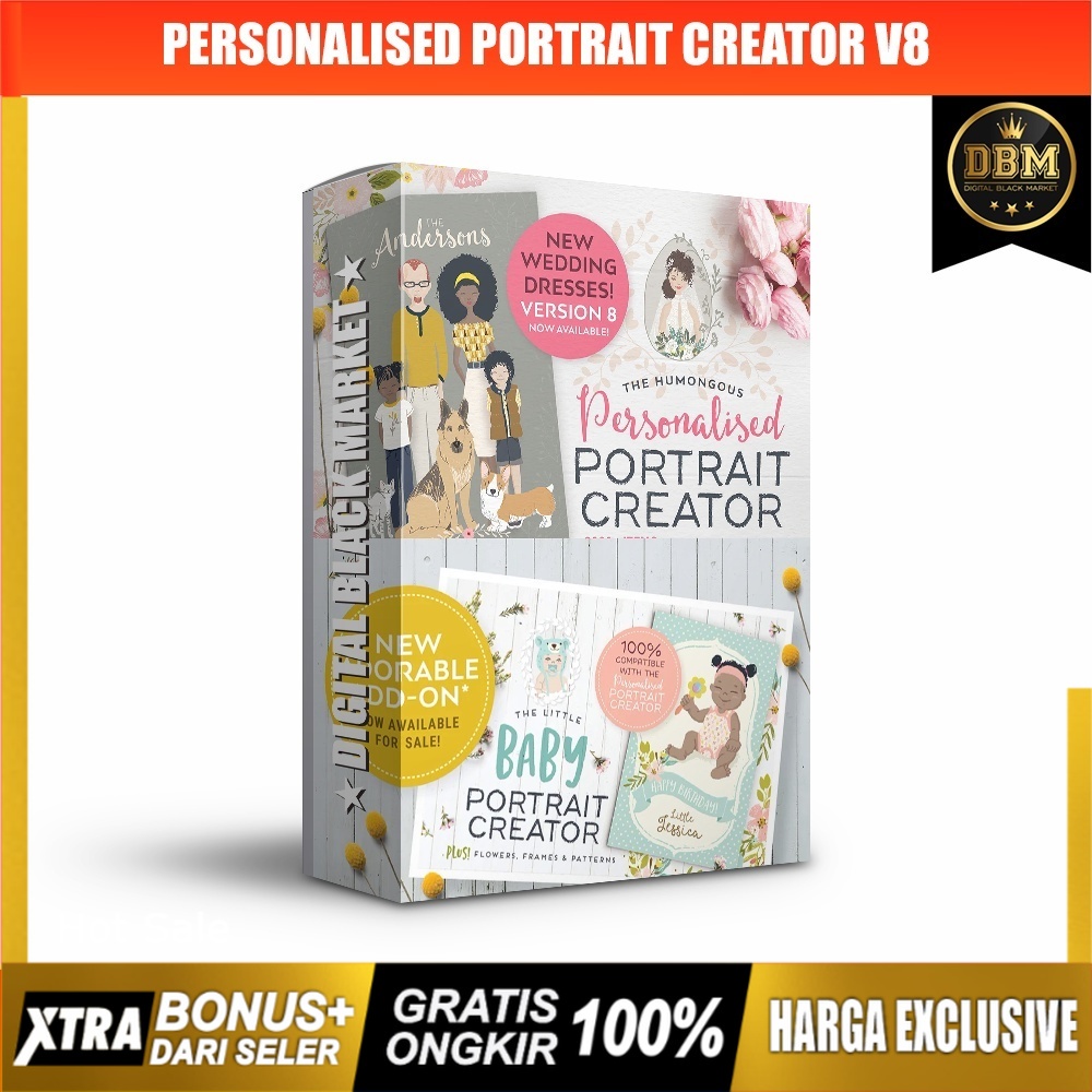 Personalised Portrait Creator V8 - Photoshop