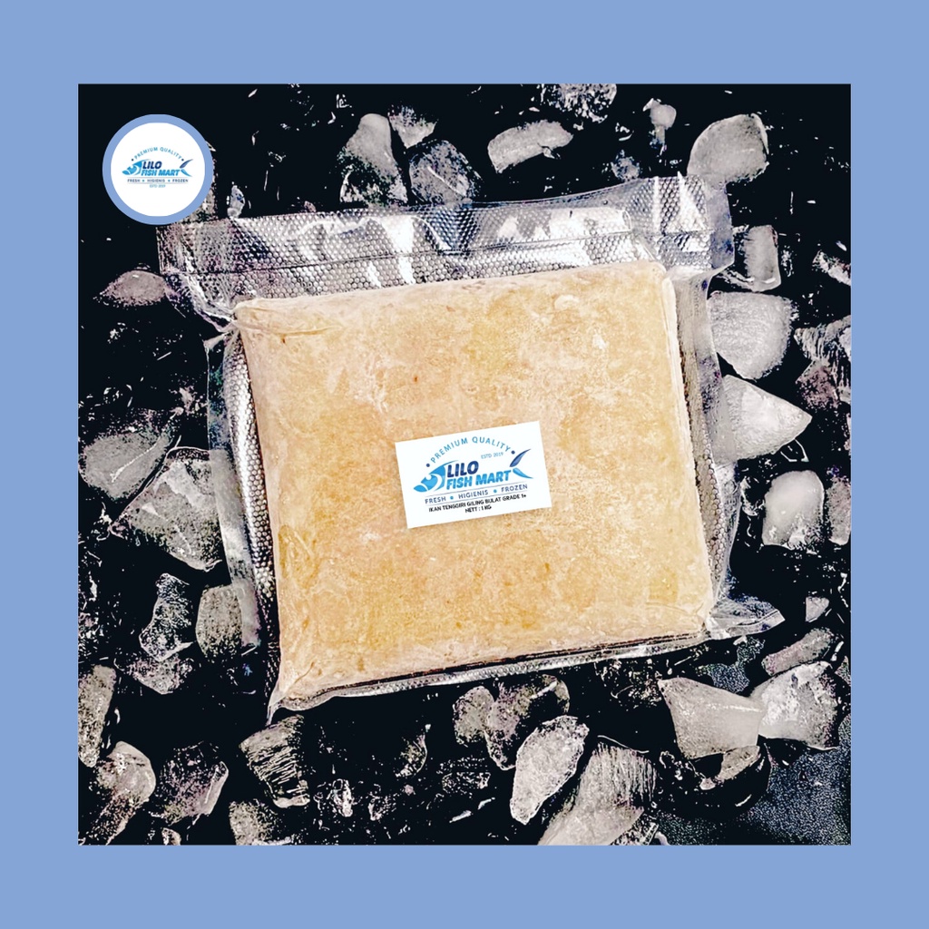 

Frozen Ikan Tenggiri Giling BULAT/JANTAN Fresh Murni Tanpa Campuran GRADE 1+ (1kg)