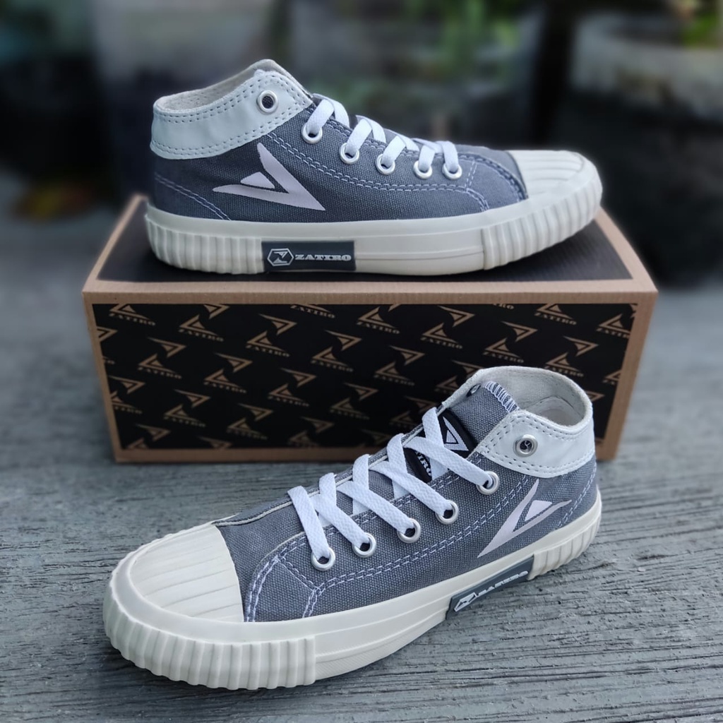 Diskon Sepatu Pria Sneakers Lokal Premium Zatiro Sepatu Sekolah Classic Unisex Casual Modelis Motif Terbaru