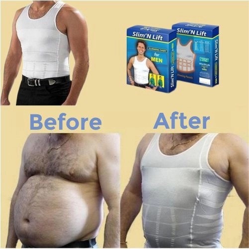 Singlet Pria Korset Pelangsing Perut Buncit Kaos Dalam Baju Singlet Pelangsing Pria Slim N Fit Body Shaping For Man Korset Pria Perut Buncit