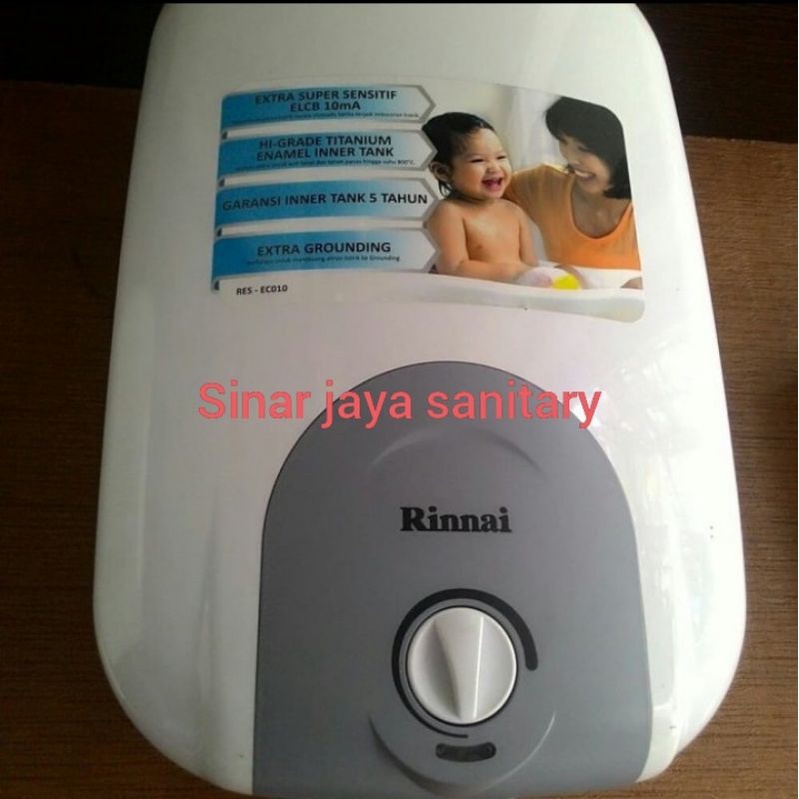 Water heater 10 liter rinnai RES-EC010 / pemanas air 10 liter