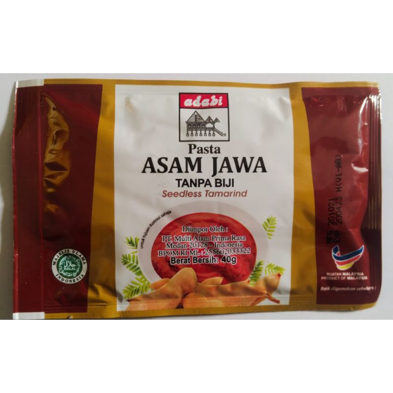 

Adabi Pasta Asam Jawa 40Gr (24pc)