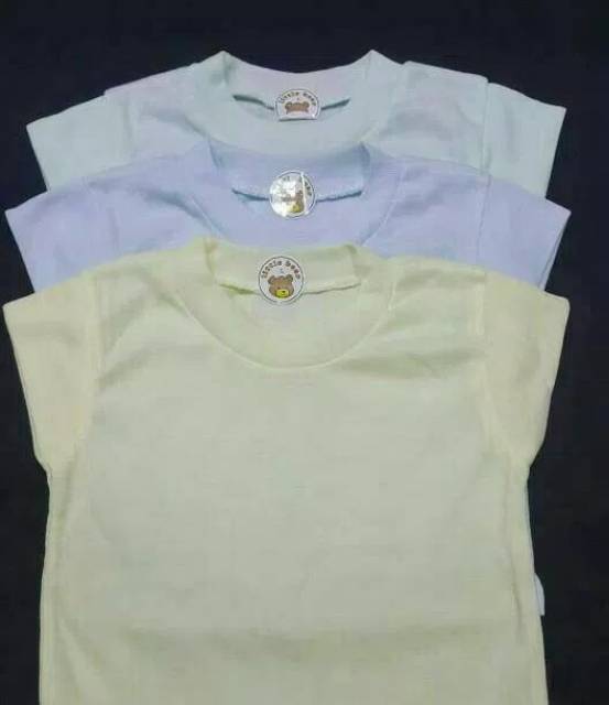 Kaos oblong anak bayi tipis pendek polos warna little bear bentata halus adem BACA DESKRIPSI LENGKAP-3