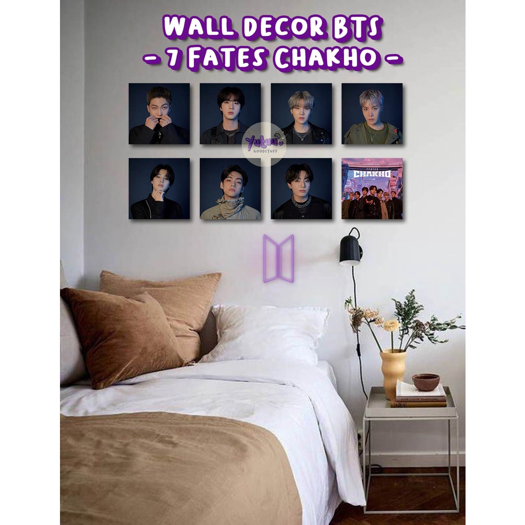 WALL DECOR 7 FATES CHAKHO Bangtan (1 SET 8 pcs ) unofficial fankit/ kpop / bangtan