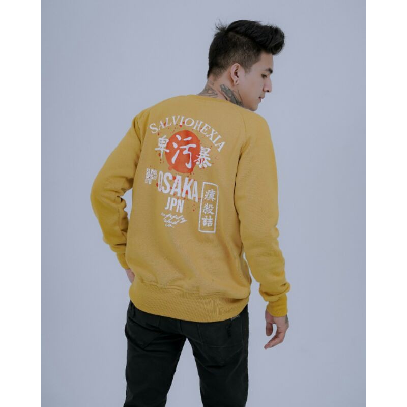 Crewneck Motif Crewneck Osaka Jaket Salviohexia Jaket Unisex Jaket Crewneck Slvhx