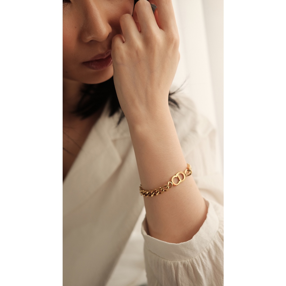 CLARA - Gelang Tangan Bracelet Bangle Lapis Emas Cooper Alloy 055