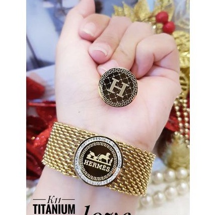 TiTanium set gelang cincin p83738teie