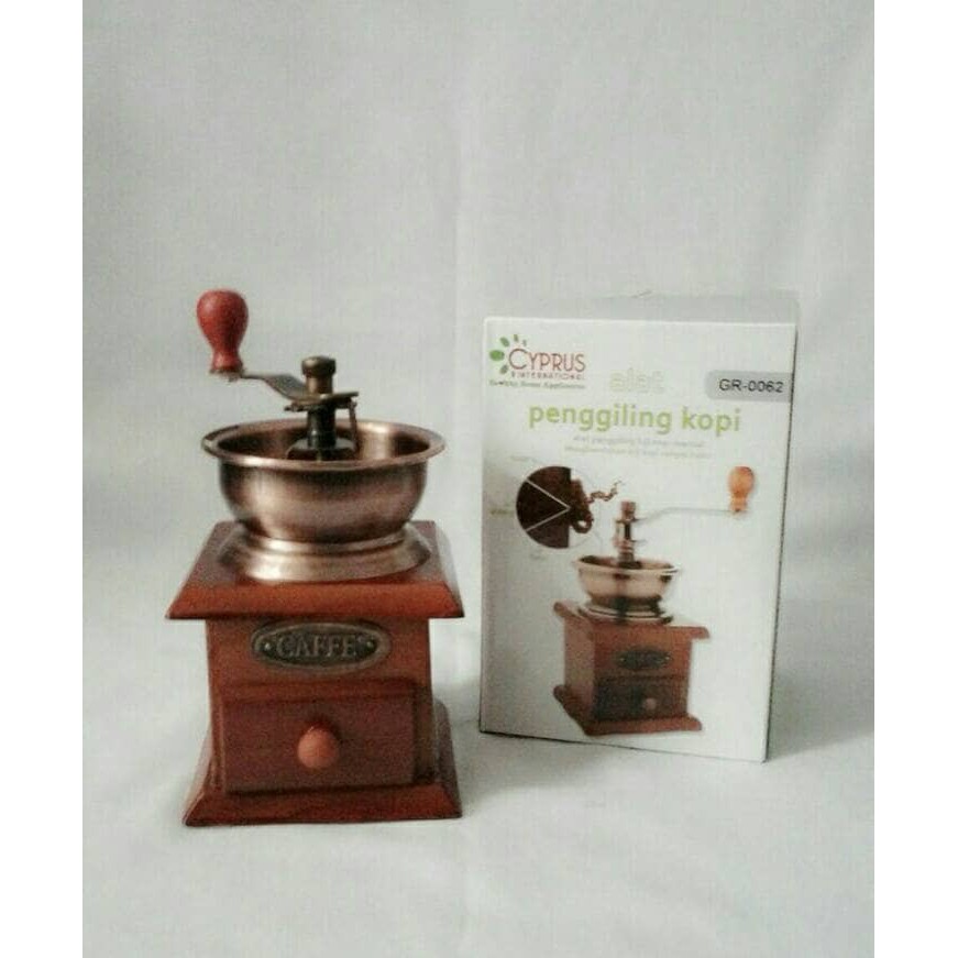 CRYPUZ GR 0062 J - Penggiling Kopi Manual Box Kayu