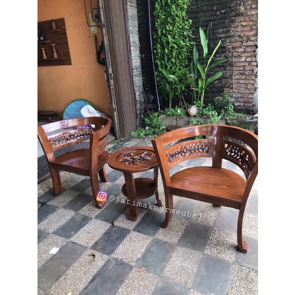 KURSI TERAS CANTIK / KURSI TERAS JATI / KURSI TERAS /