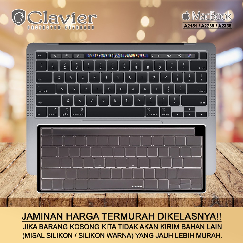Keyboard Protector Cover Macbook Pro 13 13.3 2020 A2289 MXK32 MXK52 MXK62 MXK72 Tpu Cooskin Gradasi