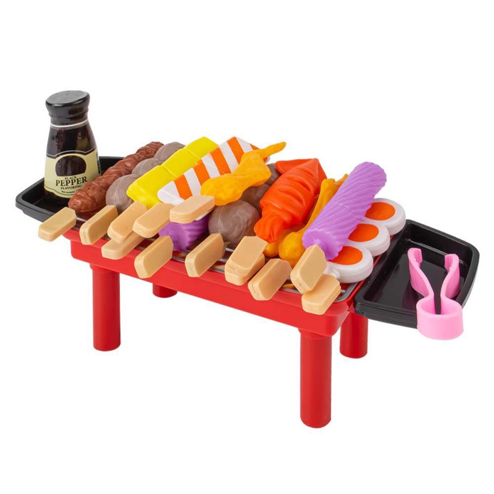 NEEDWAY Mainan Anak Dapur Hadiah Untuk Anak-Anak Memasak Makanan Mainan Edukasi Kitchen Toy Simulasi Peralatan Masak Mensimulasikan Mainan BBQ Set Bermain Peran