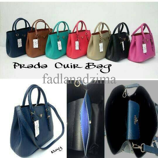 tas prada cuir bag red/ merah