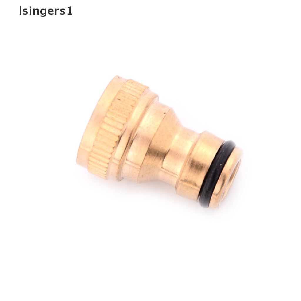 (lsingers1) Adaptor Konektor Selang Air 1 / 2 &quot;Bahan Kuningan