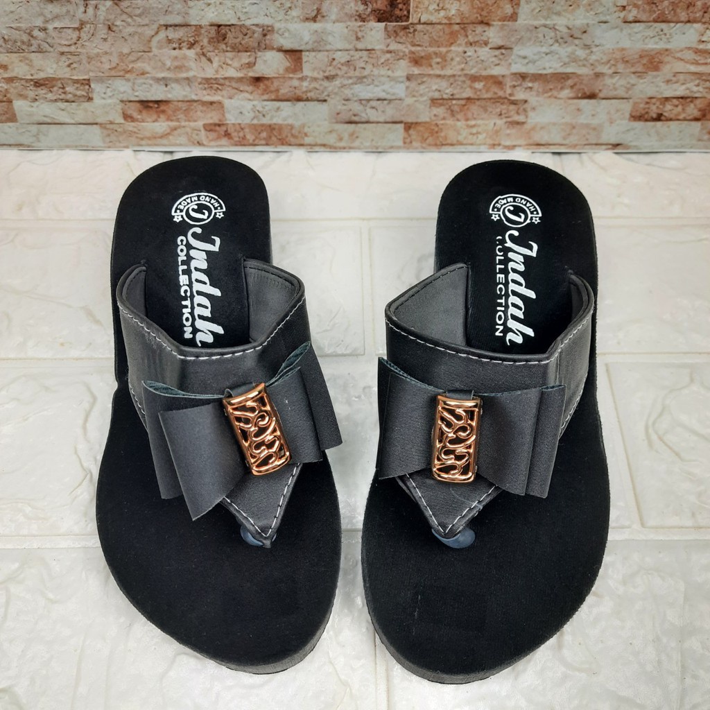 [TAMAN SEPATU TRENDY MURAH] SANDAL ANAK SPONS TINGGI PITA 3 4 5 6 7 8 TAHUN KAX02