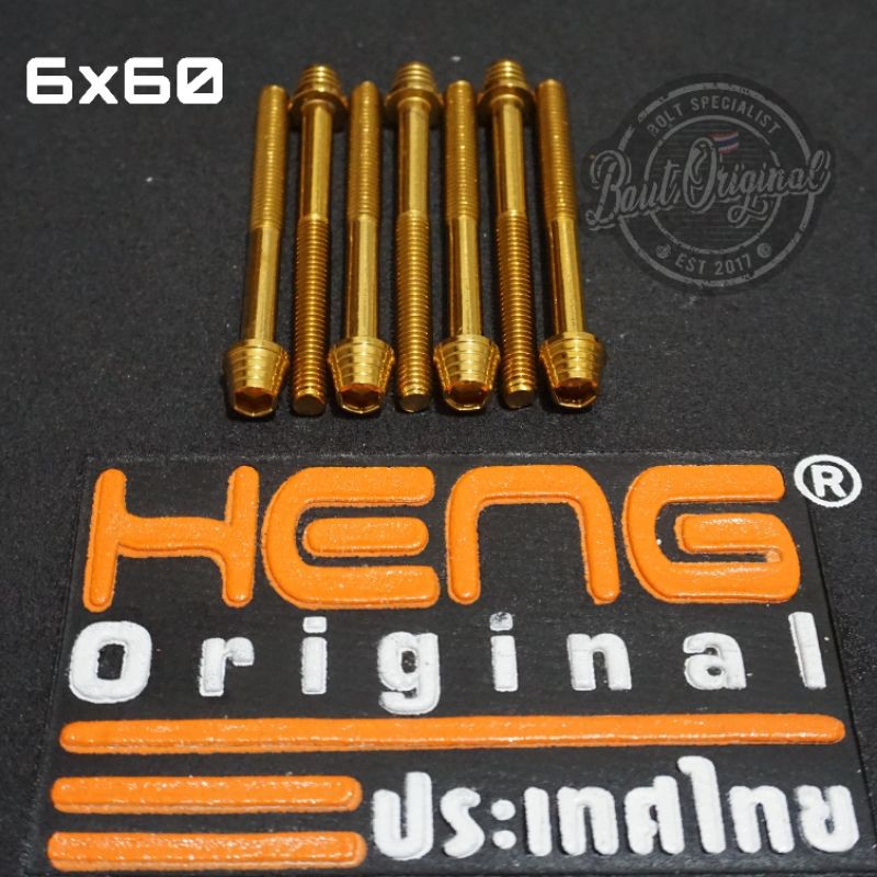 baut probolt kerucut gold 6x60 drat 10 panjang 6cm original heng