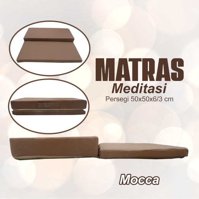 Matras / Bantal/Alas Meditasi (Bantal doa/duduk) Persegi Mocca