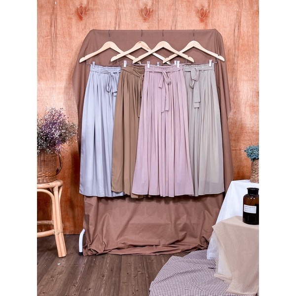 Wilo Skirt - CRT /rok panjang polos/ rok ceruti panjang