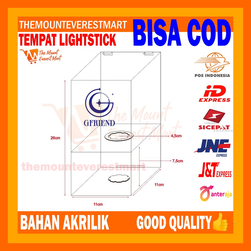 

Tempat Lightstick Gfriend/ Lightstick Box Gfriend/ Kotak Lightstick/ Pelindung Lightstick Akrilik