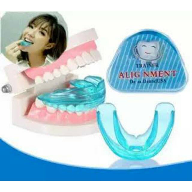 [BISA COD] Alat Perapi Gigi Karet Biru Perata Gigi Pelurus Gigi Teeth Trainer Alignment Original