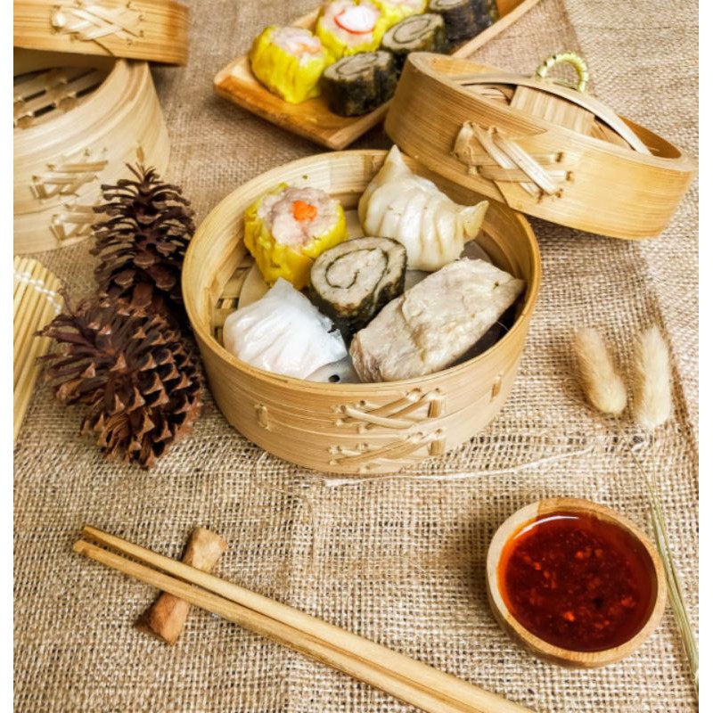 

Dimsum Paket Mix Kukus Halal Frozen Isi 10