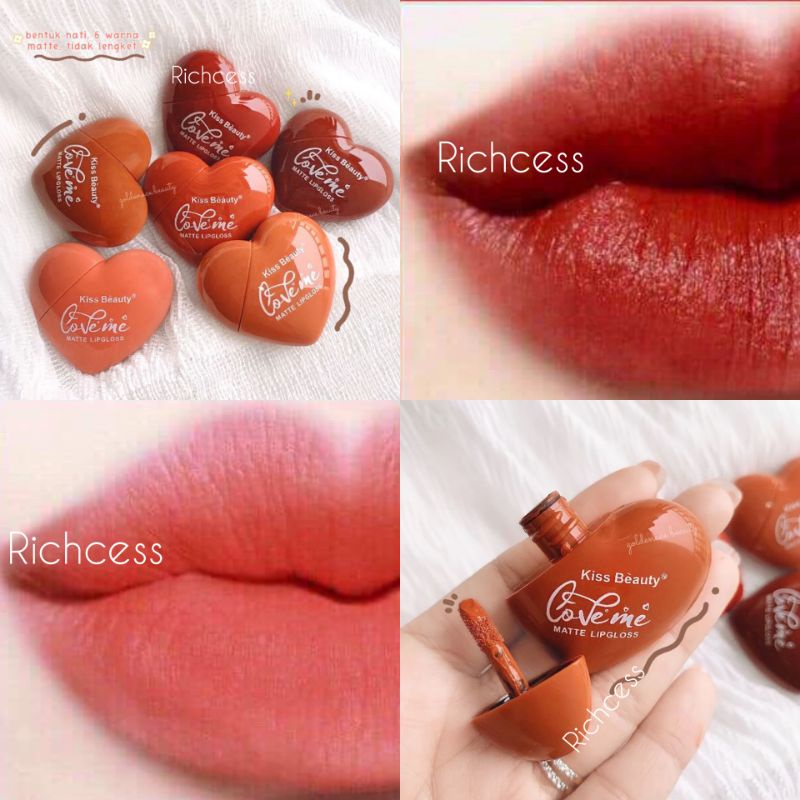 [BISA PILIH WARNA][ORIGINAL THAI] LIP LOVE ME KISS BEAUTY BENTUK LOVE