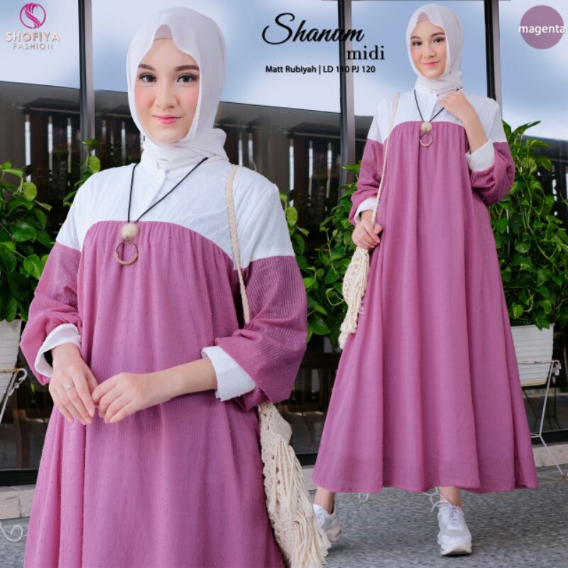 KEINAN,SYAZA,MONA, SHANUM Maxi Dress Ori by Shofiya