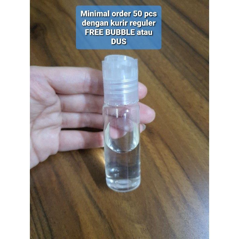 Botol prestop 30ml plastik kecil presstop 30 ml pet pushtop press top disctop