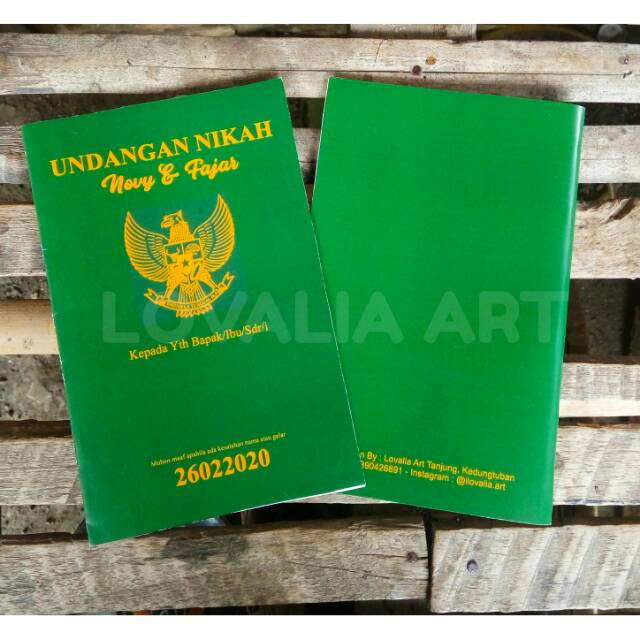 Undangan Murah - Undangan Pasport Art Paper
