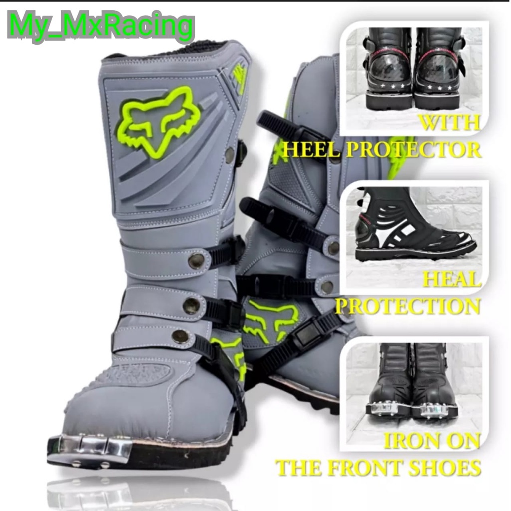 BISA COD sepatu cross trail protector  sepatu trail adventure bots safety terlaris sepatu motorcross