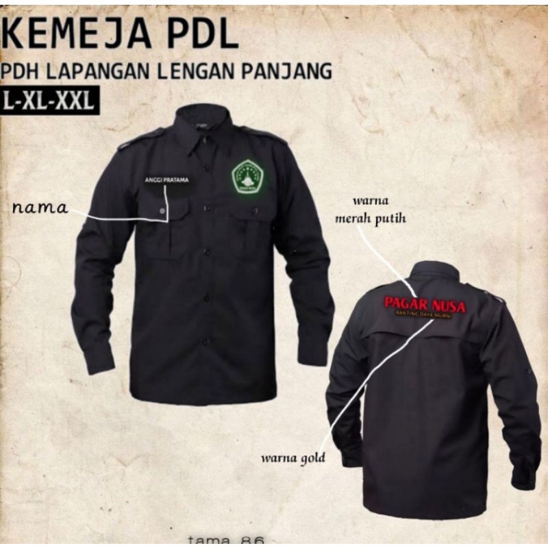 kemeja PDL pengurus pagar Nusa
