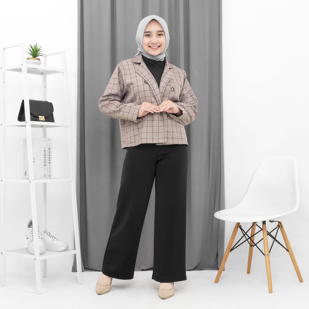 Biora Blazer Outer Basic Korean Wanita Atasan Kerja By Mahyra