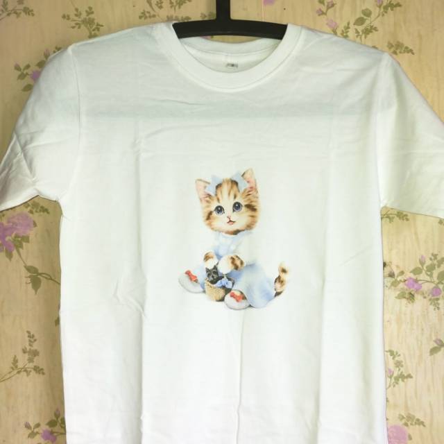 Kaos motif kucing (NEW)