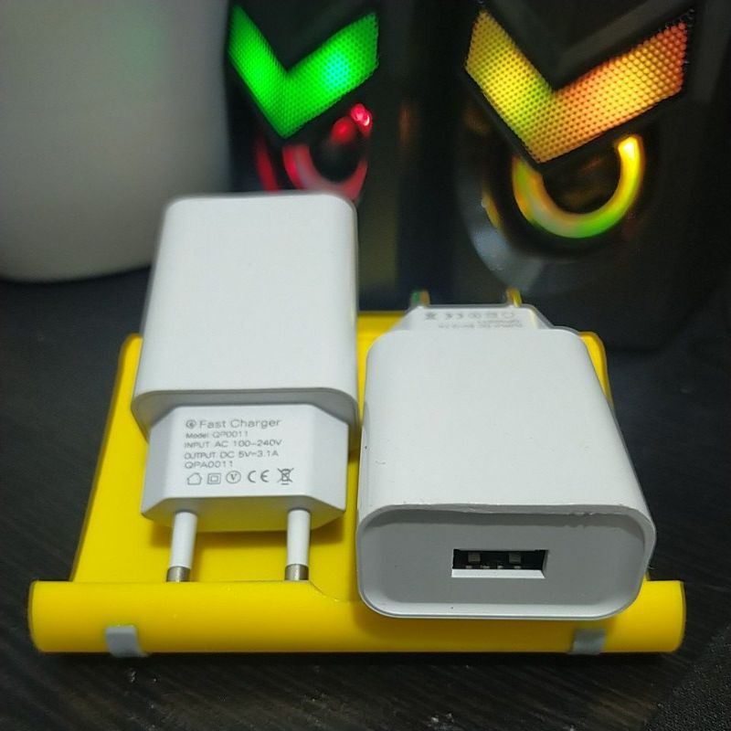 BATOK CHARGER MACARON 3.1A AMPER ADAPTER FAST CHARGER ADAPTER CHARGER KUALITAS BAGUS  MURAH