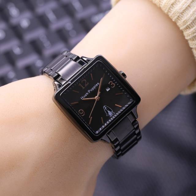 jam tangan wanita HUSH PUPPIES kotak super mewah keren