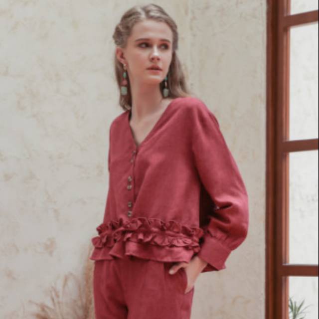 Maven Gemma Top (Bright Hibiscus)