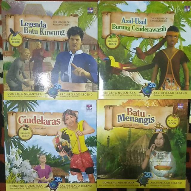 Buku Anak Bilingual Book 3D - Dongeng Nusantara - Archipelago Legend