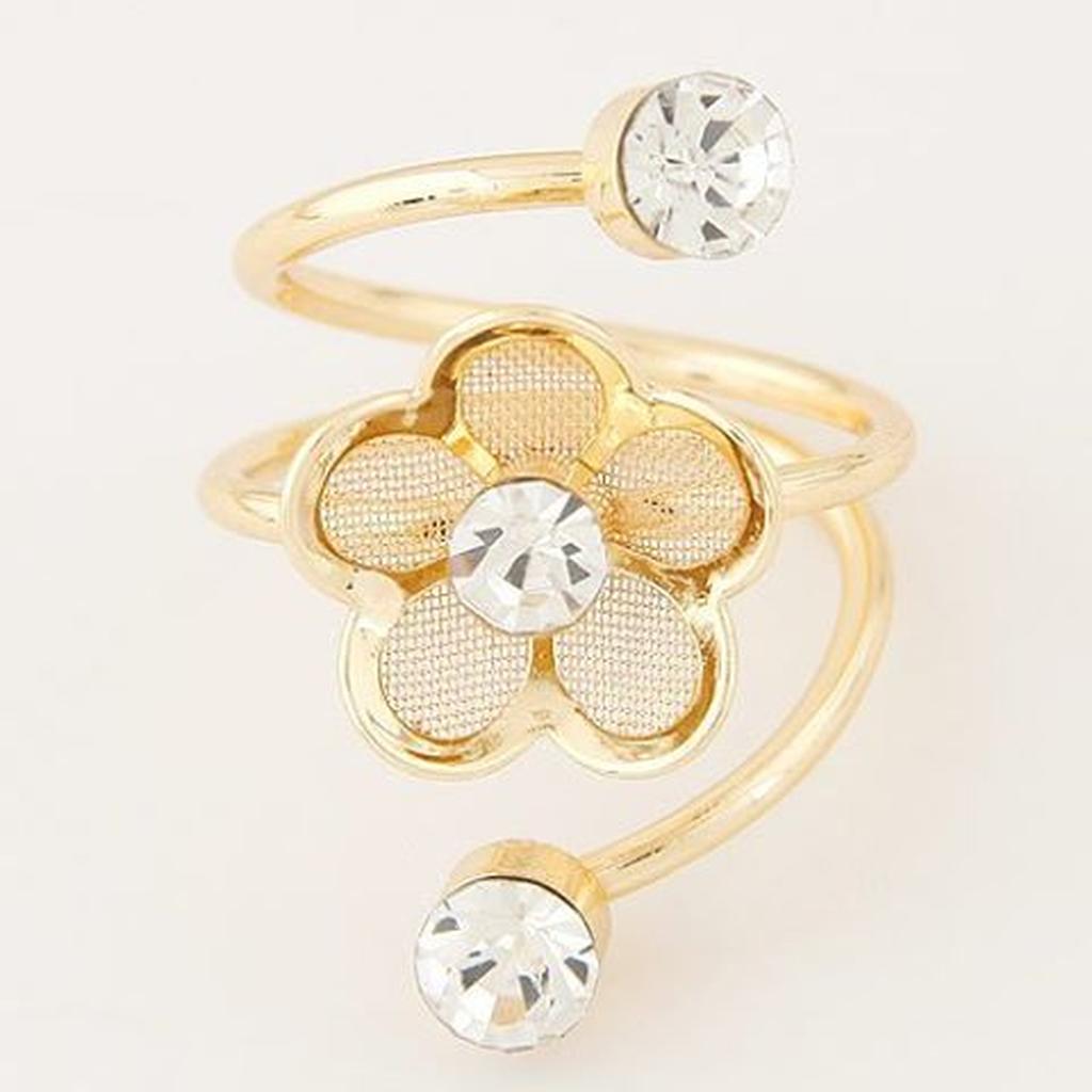 Cincin Korea hollow flower decorated multilayer design - T5676E