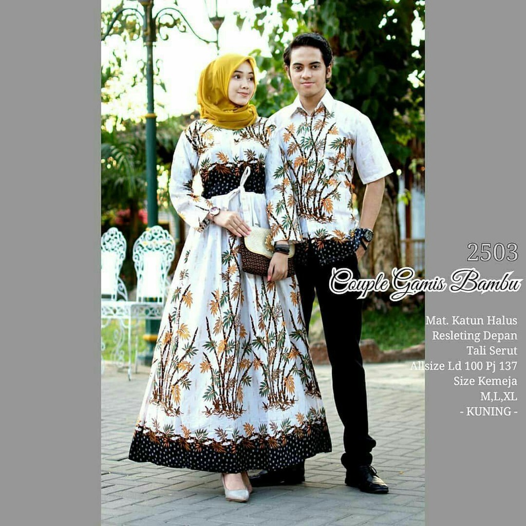 GROSIR BATIK GAMIS COUPLE BAMBU