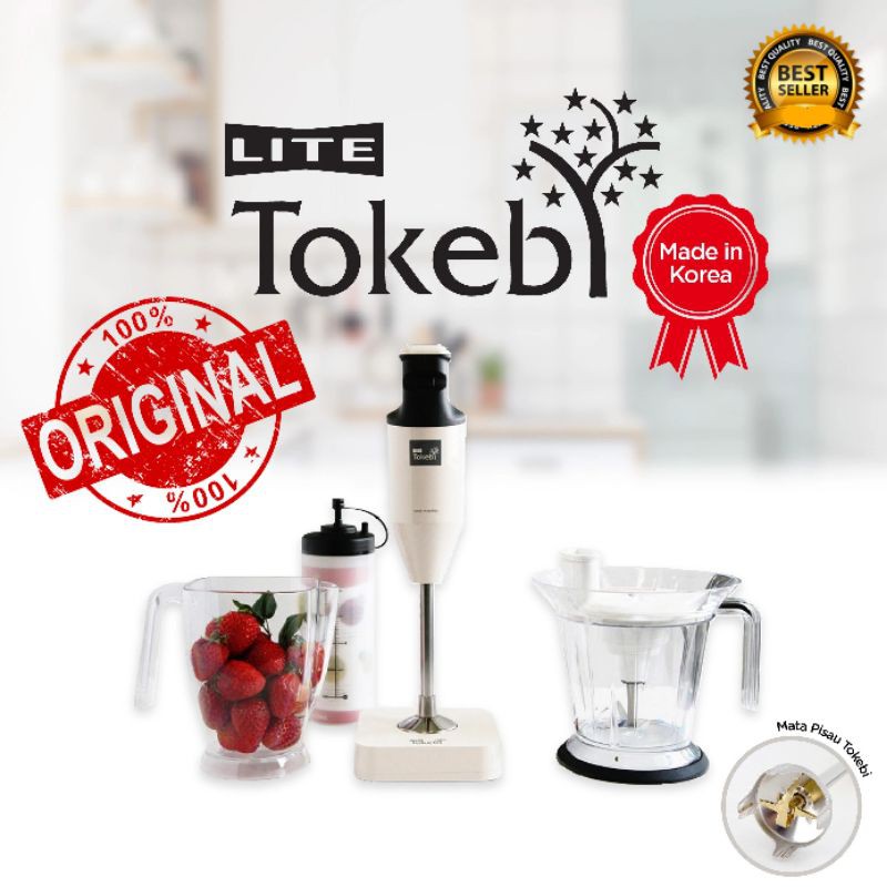 HAND BLENDER KOREA TOKEBI LITE SERBAGUNA & HEMAT LISTRIK BONUS SET PEELER SERBAGUNA
